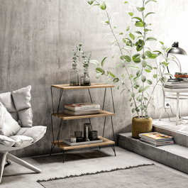 Hanah Home Mesa Lateral Lazandos - Pino